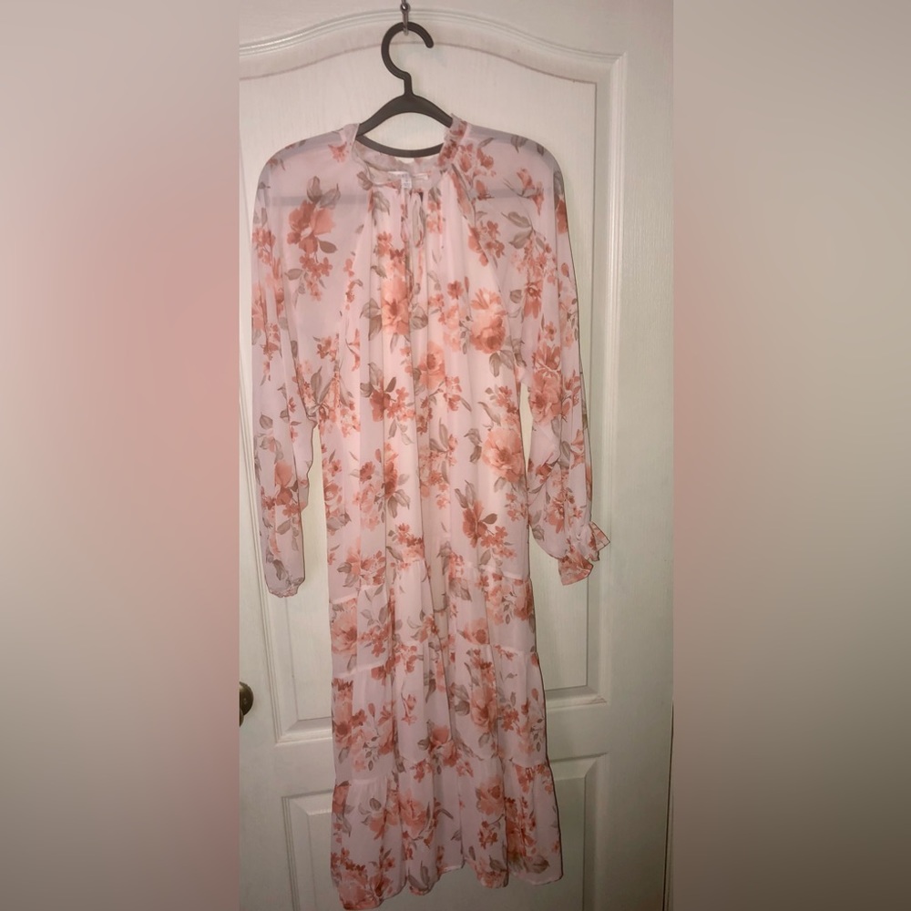 Peach love California bohemian maxi dress blush size s preloved - Picture 1 of 5
